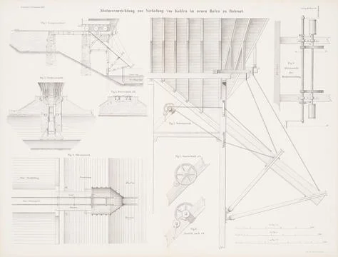 N.N., crash device for loading coals in the new harbor, Ruhrort. (From: Atl.. Stock Photos
