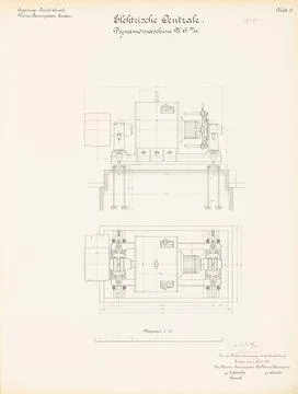 N.N., Electrical headquarters of hydraulic engineering, Emden: Dynamo mach... Stock Photos