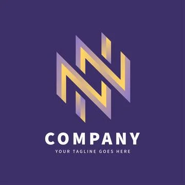 NN Letter Logo Template Stock Illustration