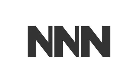 NNN logo design template with strong and modern bold text. Initial based ve.. 스톡 일러스트