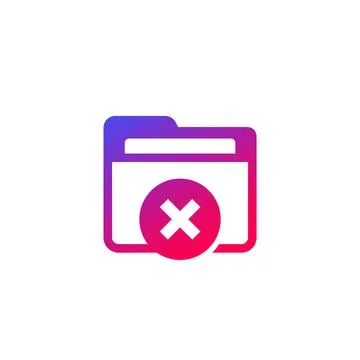 No access to folder icon Stock Illustration