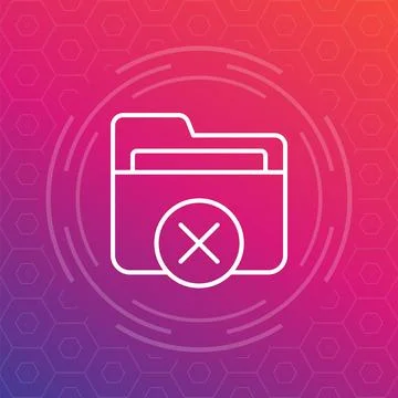 No access to folder icon, vector design Stock Illustration