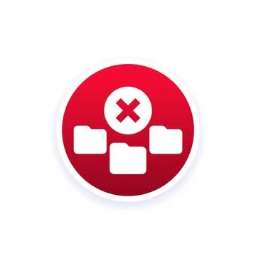 No access to folders vector icon for ui Stock Illustration