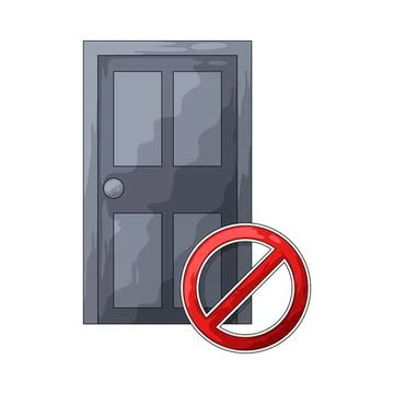 No access illustration Stock Illustration