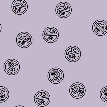 No access line seamless pattern イラスト素材