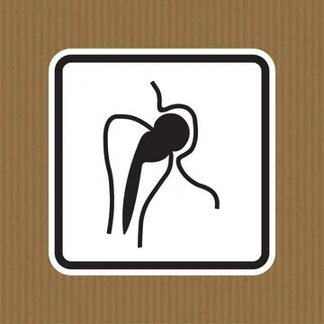 No Access For People With Metallic Implants Stock Illustration