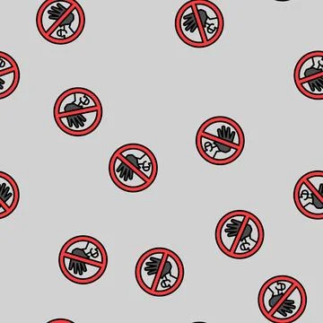No access vector seamless pattern Stock Illustration