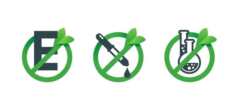 No-additives circular Stock Illustration