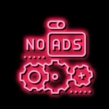 No ads setting color icon vector illustration Stock Illustration