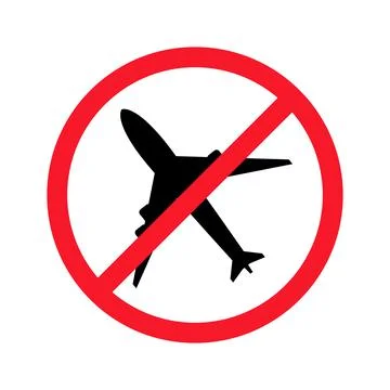 No aircraft vector flat illustration isolated on white background. Plane in Stock Illustration