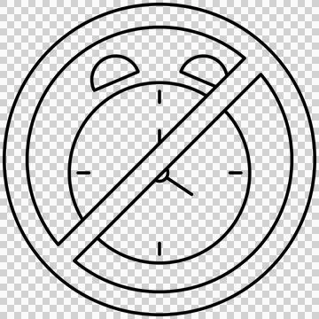 No alarm Stock Illustration
