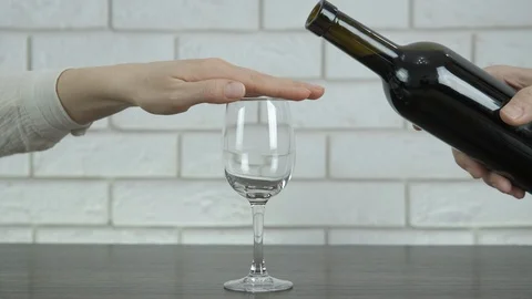 No alcohol concept. Stock Footage 127832295