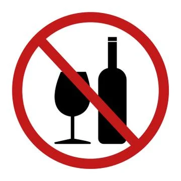 No alcohol sign vector. Vector EPS 10. Stock-Illustration