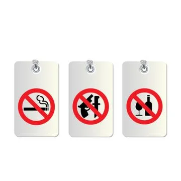 No allowed symbols Stock Illustration