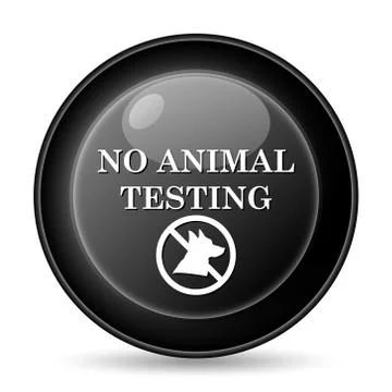 No animal testing icon. internet button on white background.. Stock Illustration