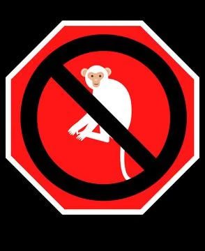 No animals sign Stock Illustration