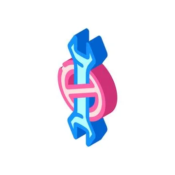 No assembly required isometric icon vector illustration Stock Illustration