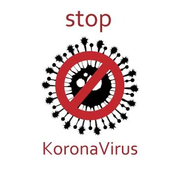 No bacterias vector symbol isolated on white background Stock Illustration