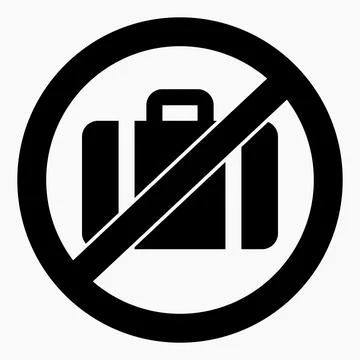 No baggage. Stock Illustration