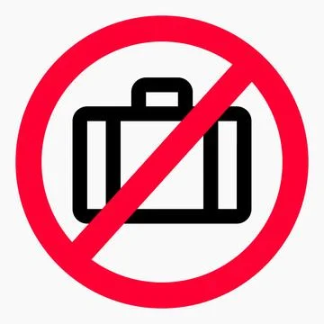 No baggage. Stock Illustration
