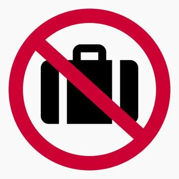 No baggage. Stock Illustration