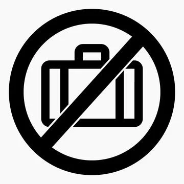 No baggage. Stock Illustration