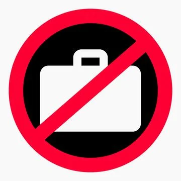 No baggage. Stock Illustration