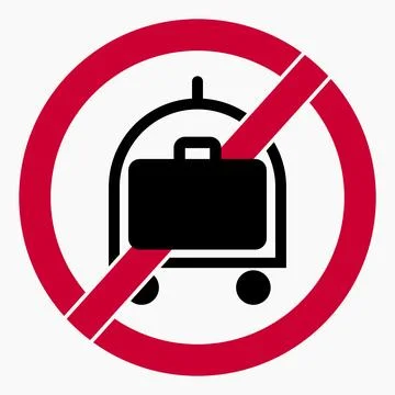 No baggage. Stock Illustration