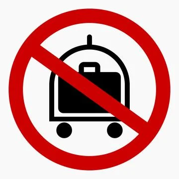 No baggage. Stock Illustration