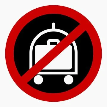 No baggage. Stock Illustration