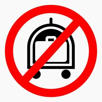 No baggage. Stock Illustration