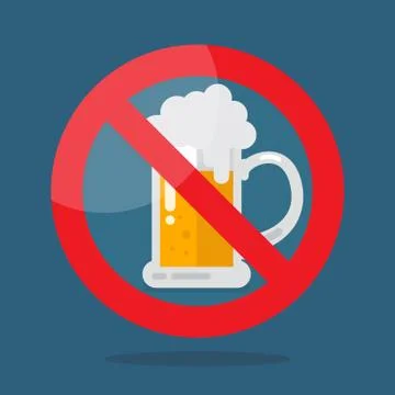 No beer symbol Stock Illustration