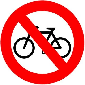 No Bicycles Stock Illustration