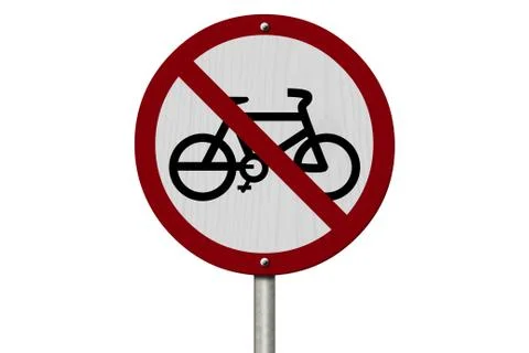 No bikes allowed sign Illustrazione stock