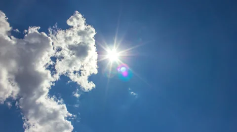 NO BIRDS! 4K &amp; HD; Sun,clouds - MADE OF 14 bit RAW OUTPUT! Stock-Footage 32195539