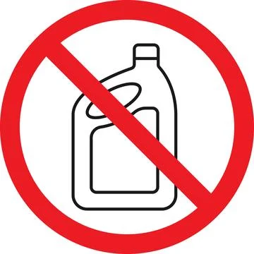 No bleach icon. Stock Illustration