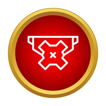 No bleaching warning icon for laundry care Stockillustratie
