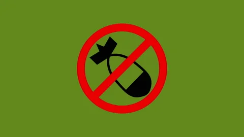 No bomb sign Video stock 171797129