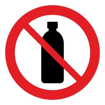 No bottle  vector. Not allow   bottle Stock Illustration