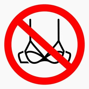 No bra. Stock Illustration