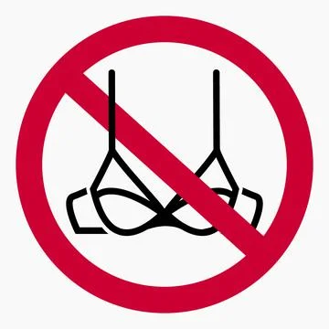 No bra. Stock Illustration