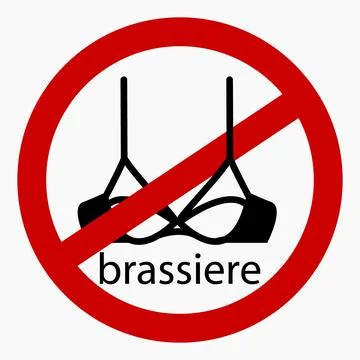 No bra. Stock Illustration