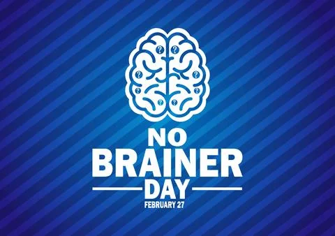 No Brainer Day Stock Illustration