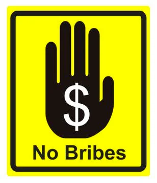 No Bribes Please Stock Illustration