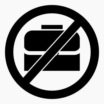 No briefcase. Stock Illustration