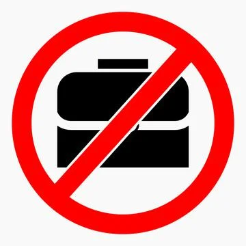 No briefcase. Stock Illustration