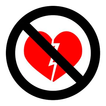 No broken heart Stock Illustration