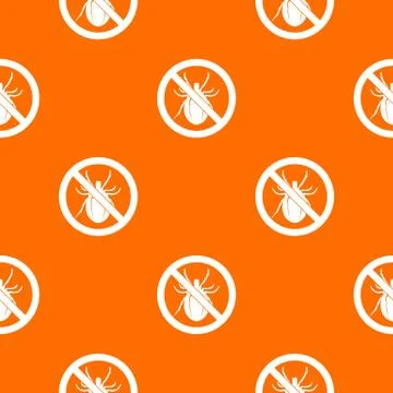 No bug sign pattern seamless Stock Illustration