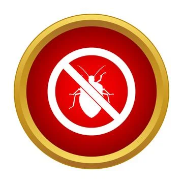No bug sign preventing pest and insect infestation Stock Illustration