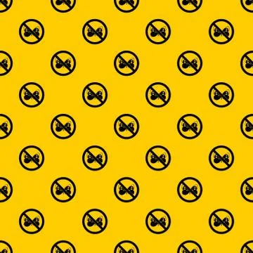 No butterfly sign pattern vector Stock Illustration